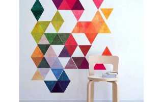 Декор комнаты из цветной бумаги