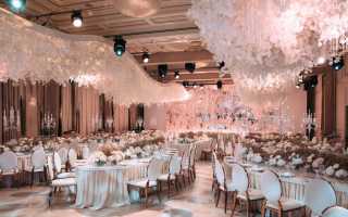 Сколько стоит оформление зала на свадьбу цена